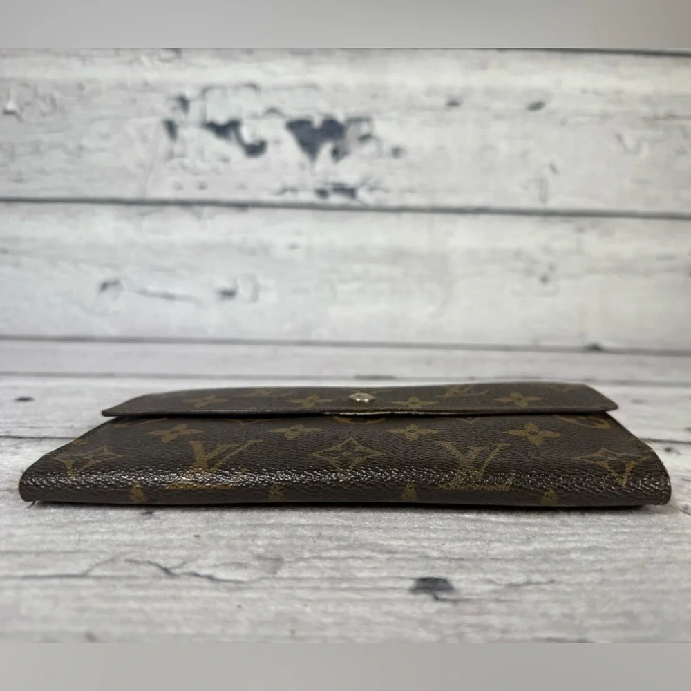 Louis Vuitton Portefeuille Sarah Long Bifold Wallet Monogram Canvas Leather - Picture 5 of 16